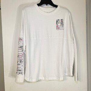Aeropostale Women’s Long Sleeve White Tee CA Logo